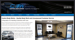 Desktop Screenshot of centralbodyworks.com