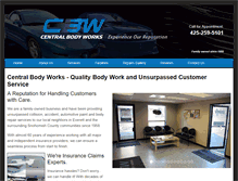 Tablet Screenshot of centralbodyworks.com